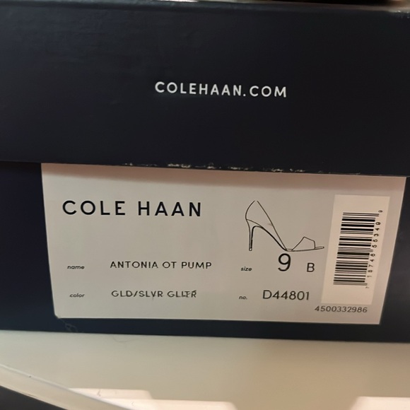 Cole Haan Grand.os Antonia Metallic Pumps Sz 9 great condition super comfy - Picture 4 of 4
